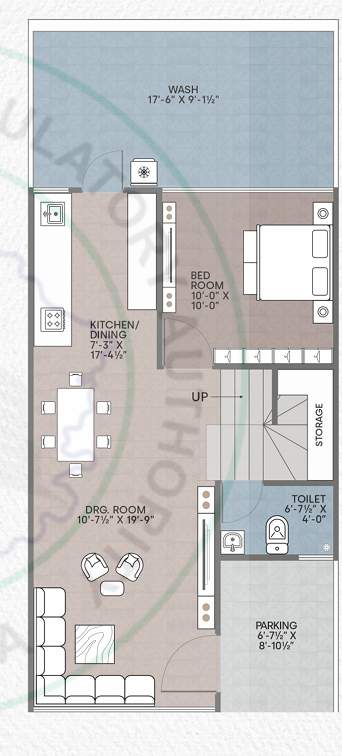  kalhaar bungalows Floor Plan Ground Floor Plan
