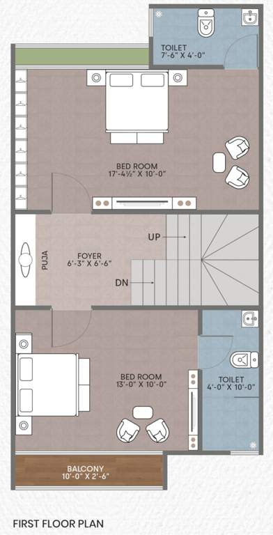  kalhaar bungalows Floor Plan First Floor Plan