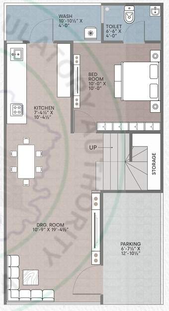  kalhaar bungalows Floor Plan Ground Floor Plan
