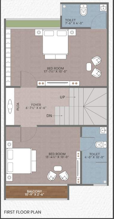  kalhaar bungalows Floor Plan First Floor Plan