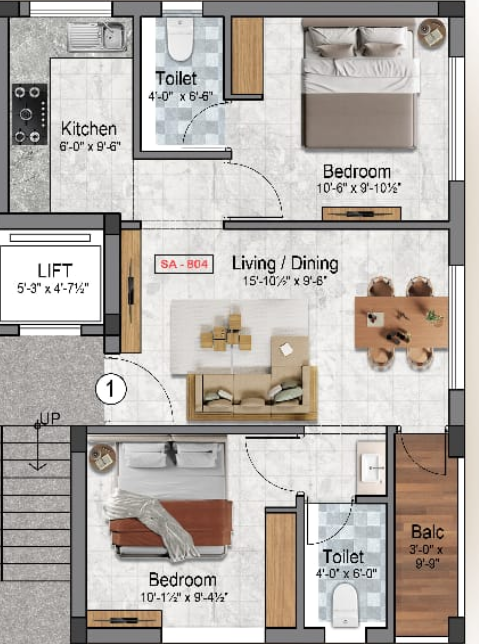  precision-aranya-residence Floor Plan Floor Plan