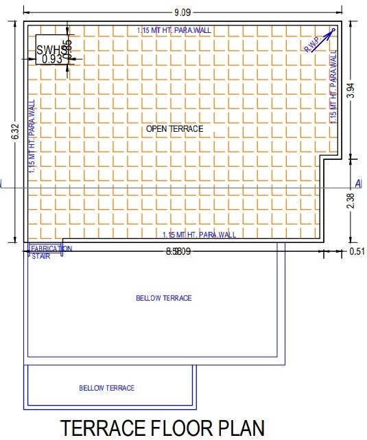 Terrace Floor Plan aavkar bunglows Floor Plan Terrace Floor Plan
