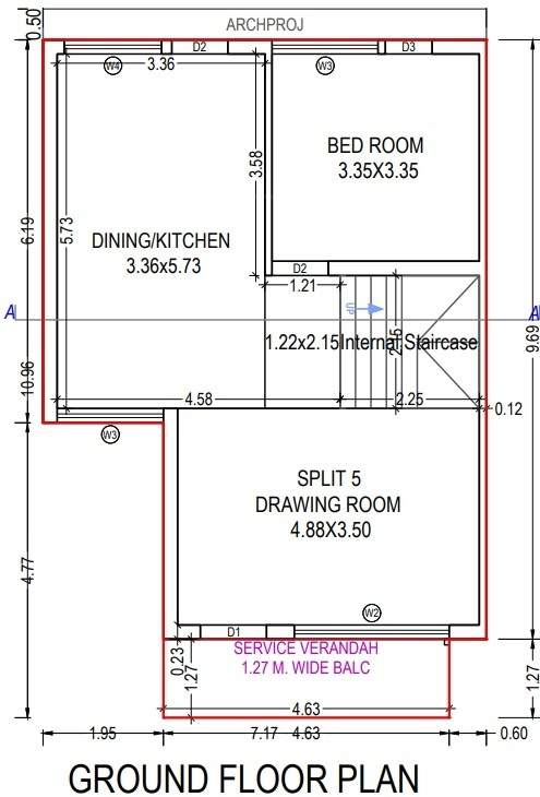  aavkar bunglows Floor Plan Ground Floor Plan