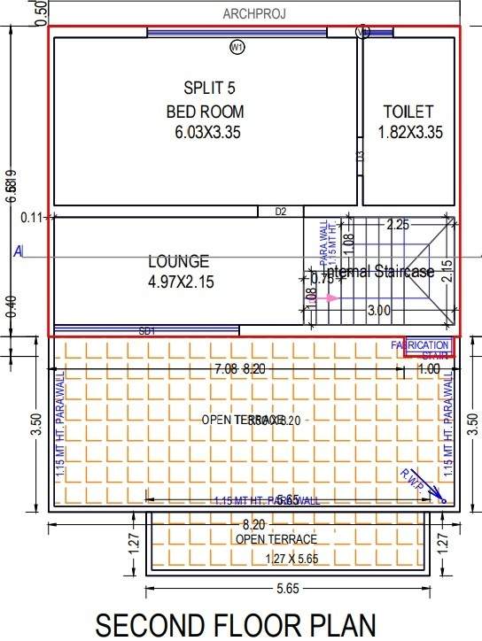  aavkar bunglows Floor Plan Second Floor Plan
