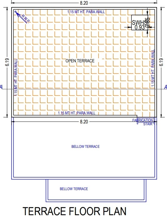 Terrace Floor Plan aavkar bunglows Floor Plan Terrace Floor Plan
