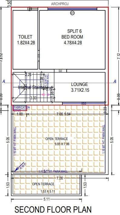  aavkar bunglows Floor Plan Second Floor Plan