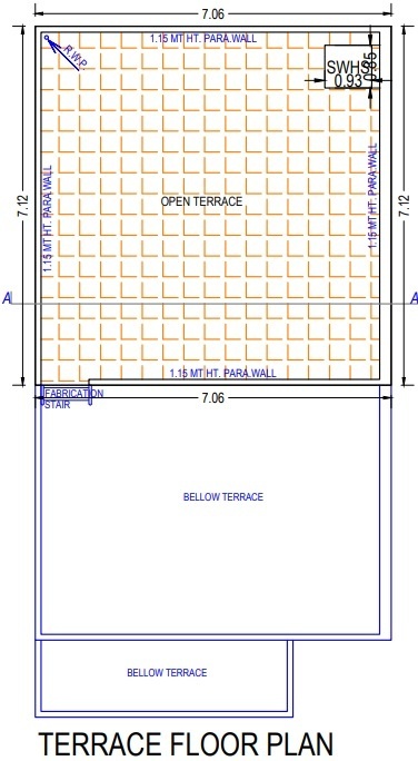 Terrace Floor Plan aavkar bunglows Floor Plan Terrace Floor Plan