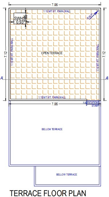 Terrace Floor Plan aavkar bunglows Floor Plan Terrace Floor Plan