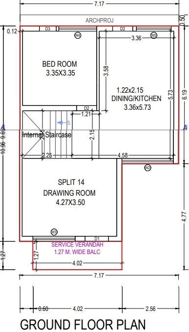  aavkar bunglows Floor Plan Ground Floor Plan