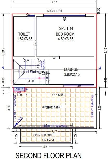  aavkar bunglows Floor Plan Second Floor Plan