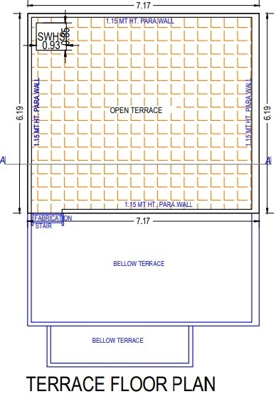 Terrace Floor Plan aavkar bunglows Floor Plan Terrace Floor Plan