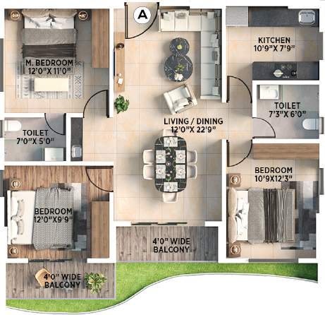  32 square Floor Plan Floor Plan