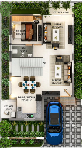  northscape  Floor Plan Ground Floor Plan