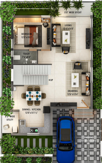  northscape  Floor Plan Ground Floor Plan