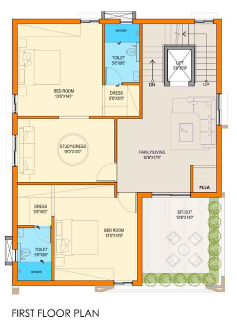  phoenix luxury park 2 Floor Plan First Floor Plan
