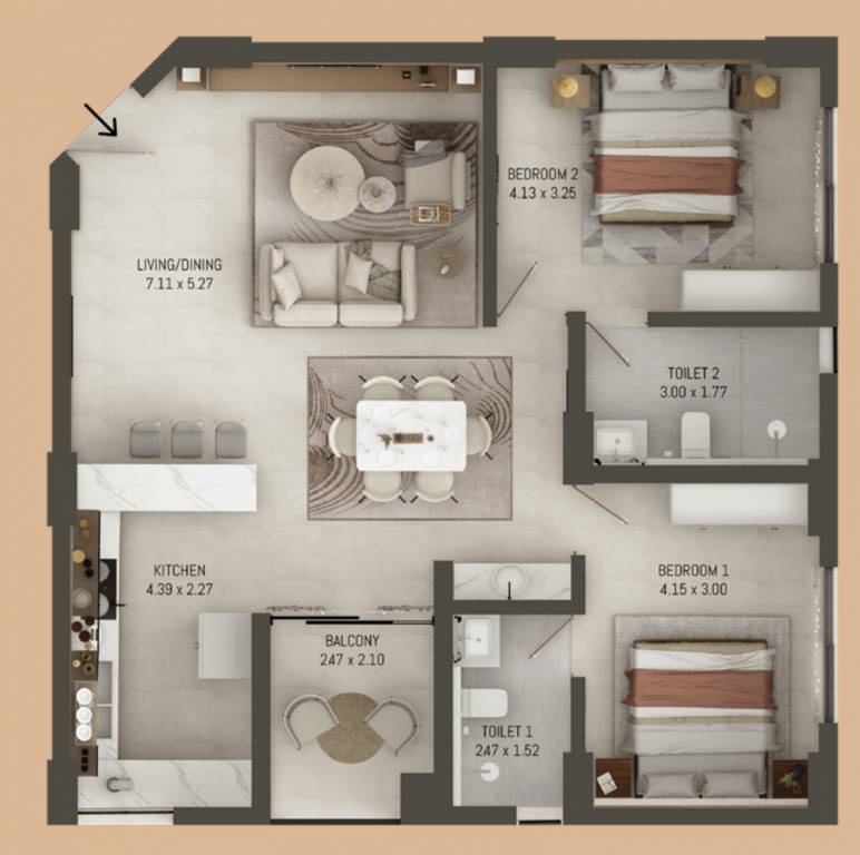 builtech aura Floor Plan Floor Plan