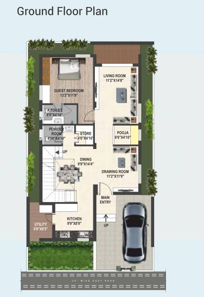  nyunavadah-manor Floor Plan Ground Floor Plan