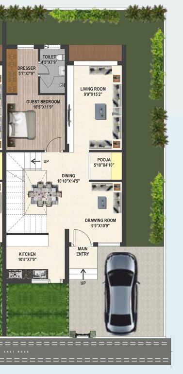  nyunavadah manor Floor Plan Ground Floor Plan