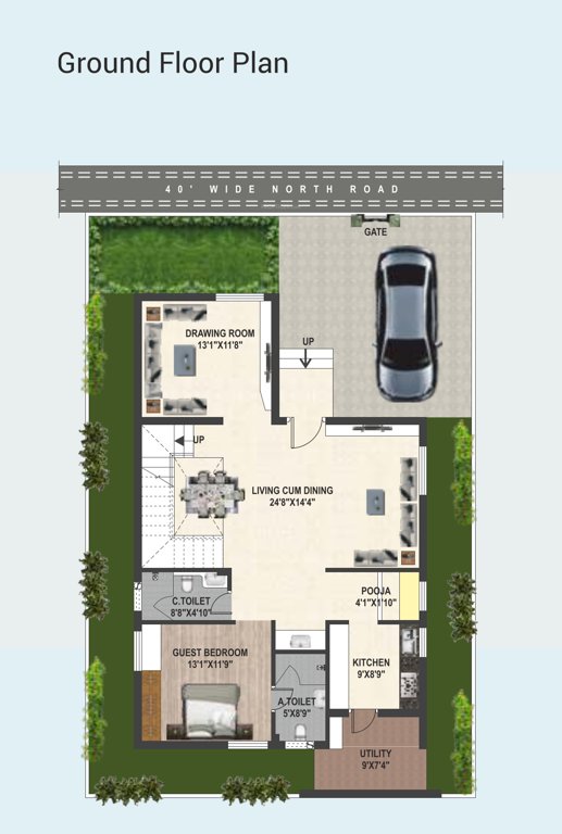  nyunavadah manor Floor Plan Ground Floor Plan