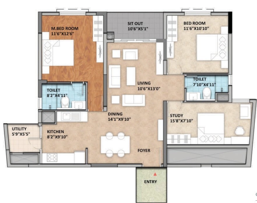 Floor Plan aqua block a Floor Plan Floor Plan