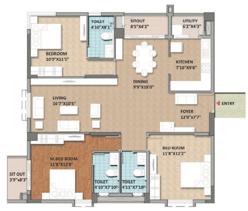 Floor Plan aqua block a Floor Plan Floor Plan