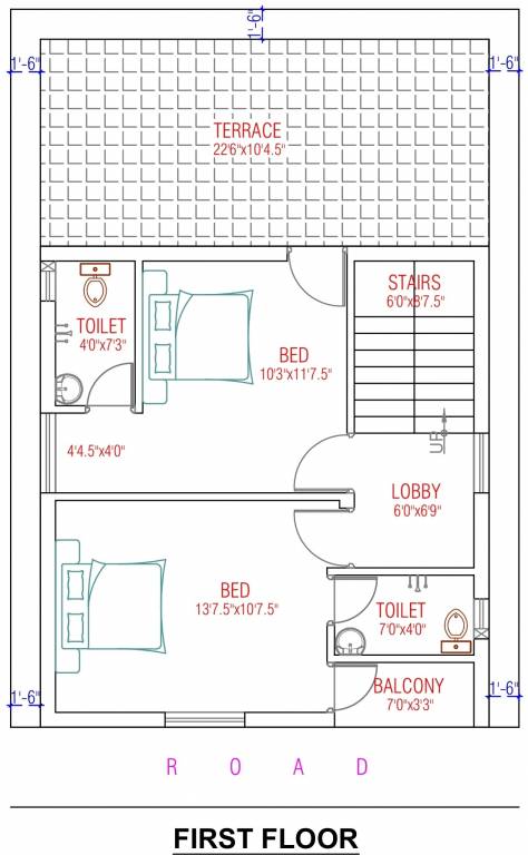 First Floor Plan luxury duplex villas Floor Plan First Floor Plan