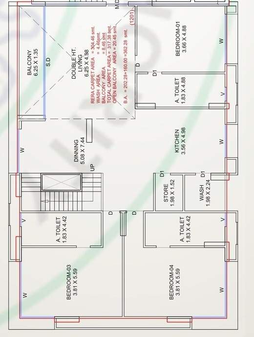  elements Floor Plan Lower Level Duplex Plan