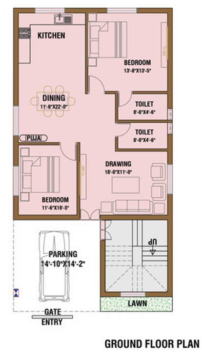  majesty residency Floor Plan Ground Floor Plan
