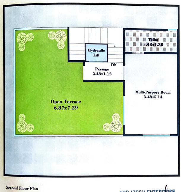 villa Floor Plan Second Floor Plan