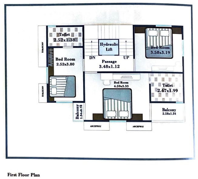 villa Floor Plan First Floor Plan