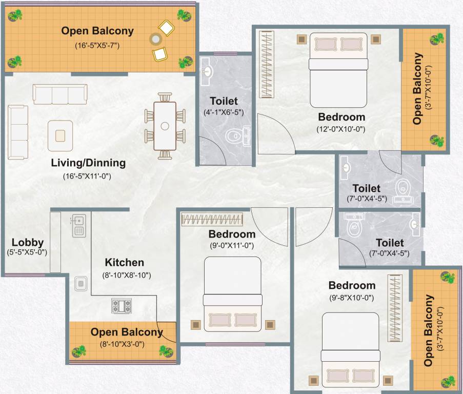 Floor Plan vimal twin towers Floor Plan Floor Plan