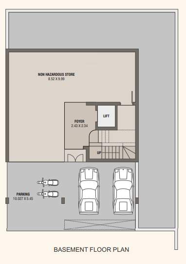  vrajbhoomi bungalow Floor Plan Basement Floor Plan