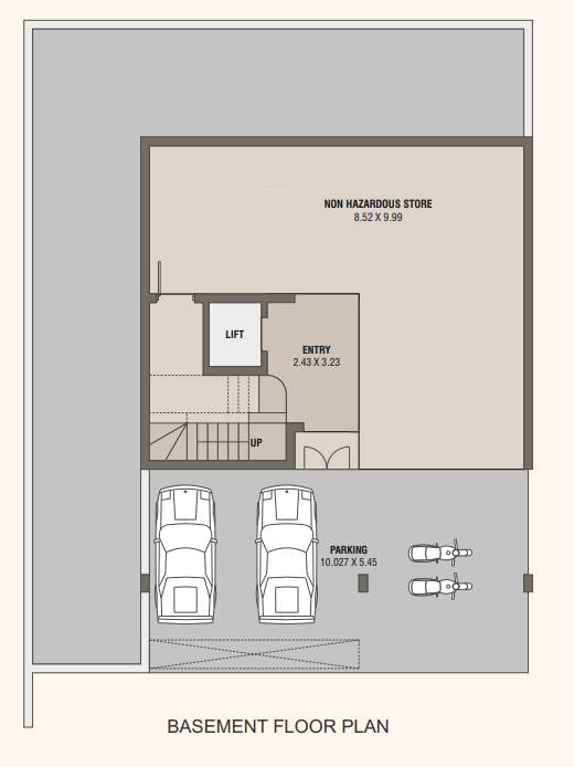 vrajbhoomi bungalow Floor Plan Basement Floor Plan