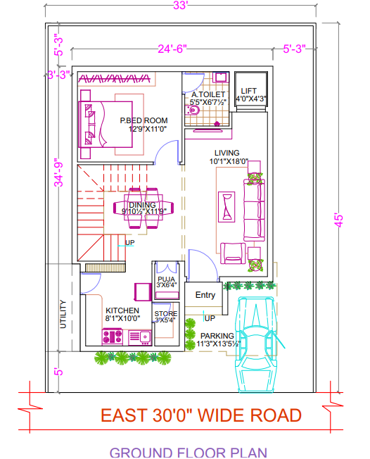 green tech o2 community Floor Plan Ground Floor Plan