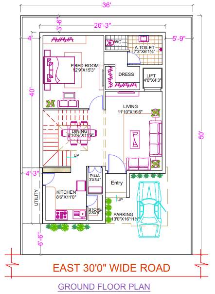  green tech o2 community Floor Plan Ground Floor Plan