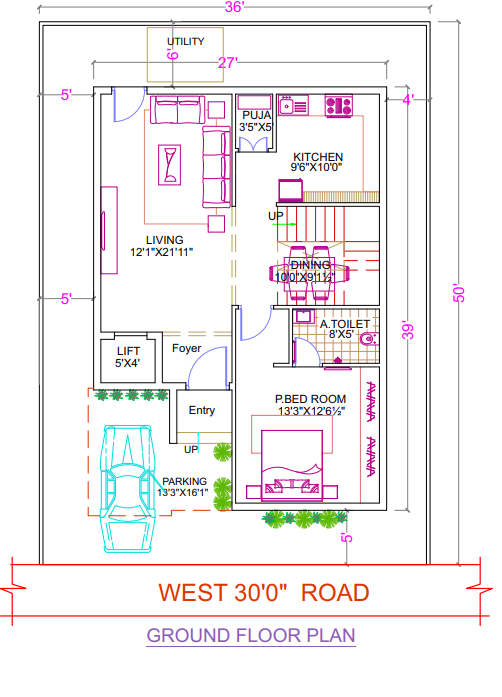  green tech o2 community Floor Plan Ground Floor Plan