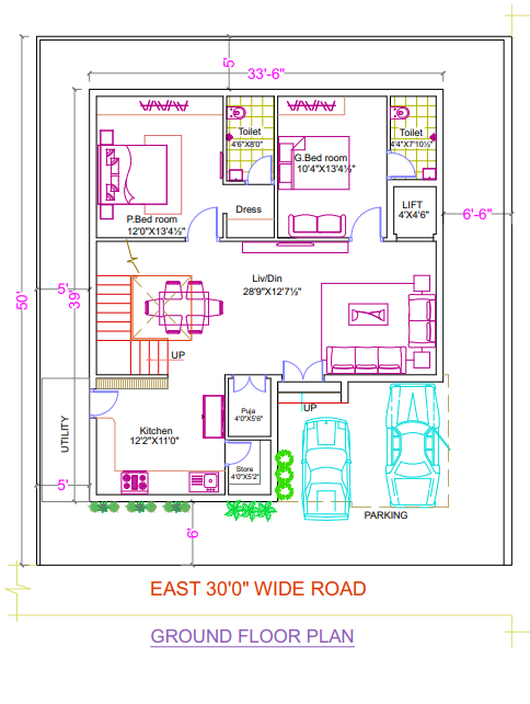  green tech o2 community Floor Plan Ground Floor Plan