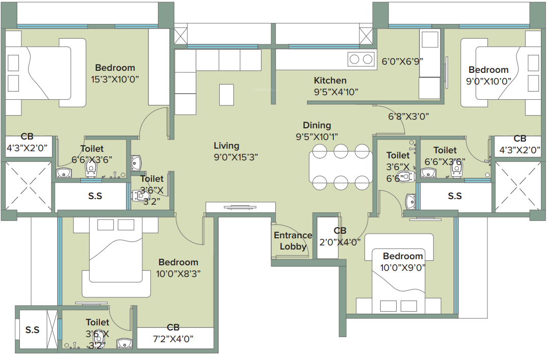 Floor Plan marathon neovalley narmada wing b Floor Plan Floor Plan