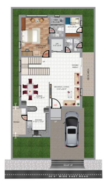  enjamuris candeur padmavathi villas Floor Plan Ground Floor Plan