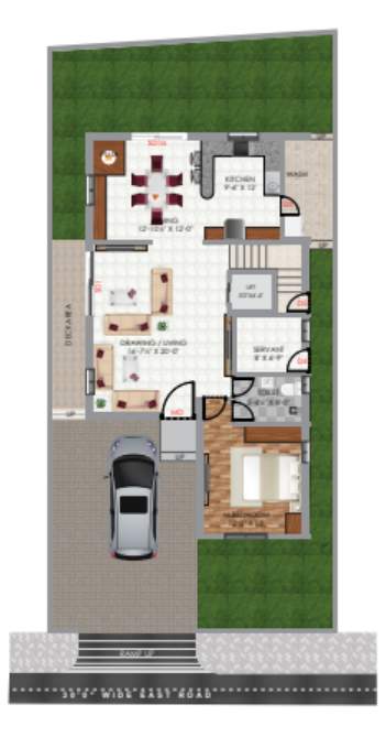  enjamuris candeur padmavathi villas Floor Plan Ground Floor Plan