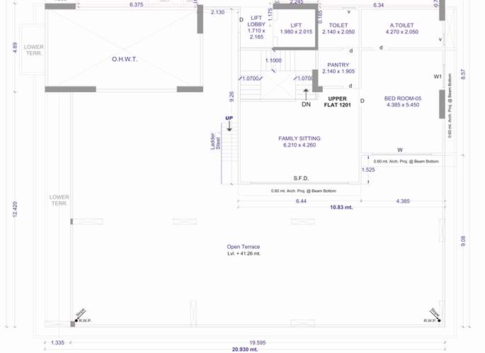  88 royals Floor Plan Upper Level Duplex Plan