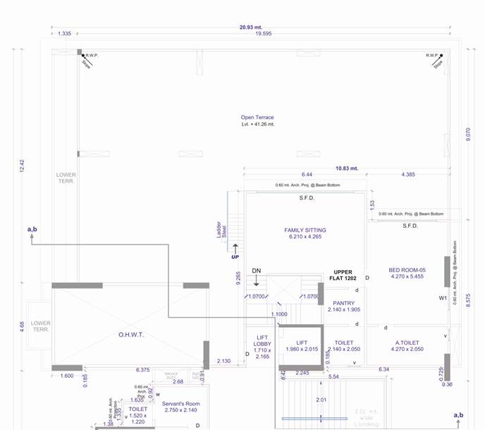  88 royals Floor Plan Upper Level Duplex Plan