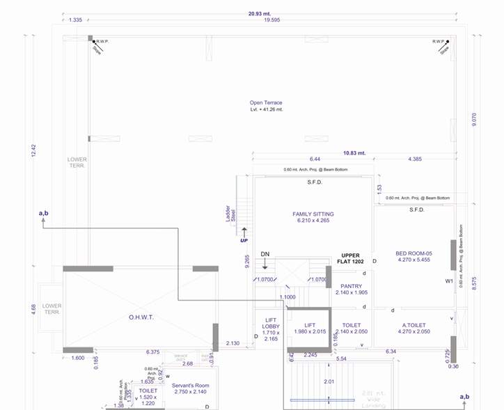  88 royals Floor Plan Upper Level Duplex Plan