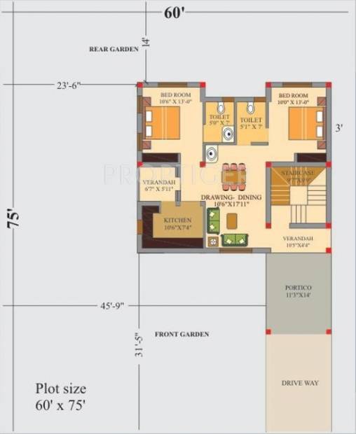 Alishan Little Odisha Simplex (2BHK+2T (1,123 sq ft) 1123 sq ft)