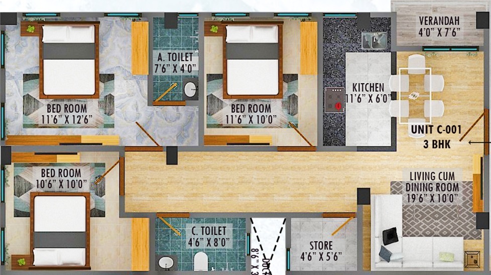 Floor Plan galaxy apartments Floor Plan Floor Plan