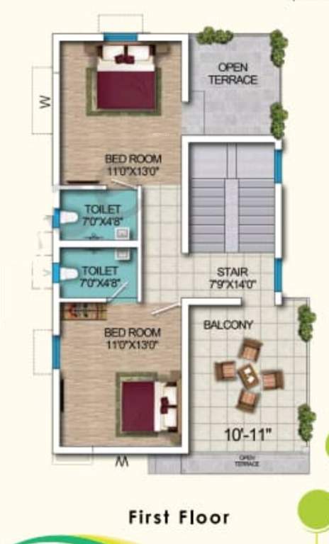  om niwas Floor Plan First Floor Plan