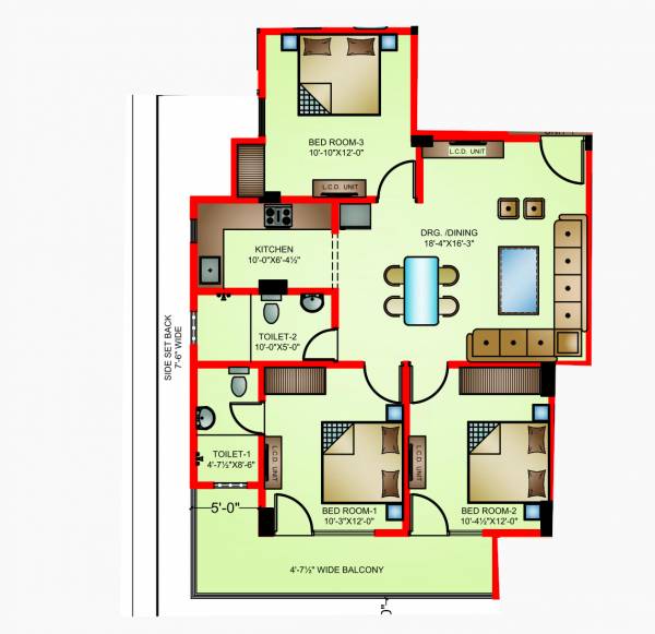  luxurious-floors Floor Plan Floor Plan