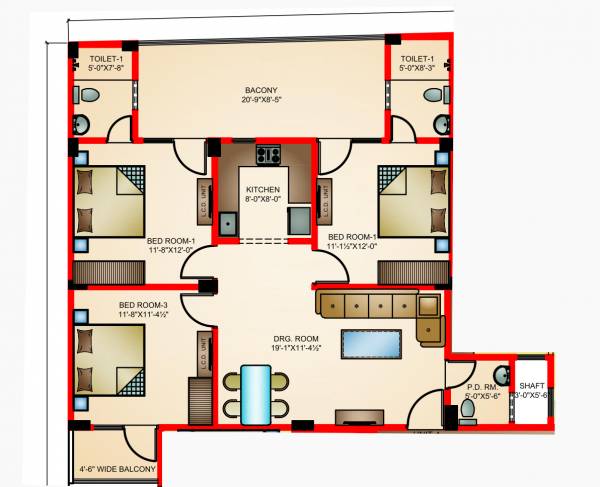  luxurious-floors Floor Plan Floor Plan