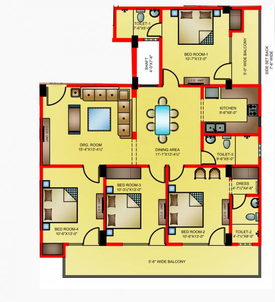  luxurious-floors Floor Plan Floor Plan