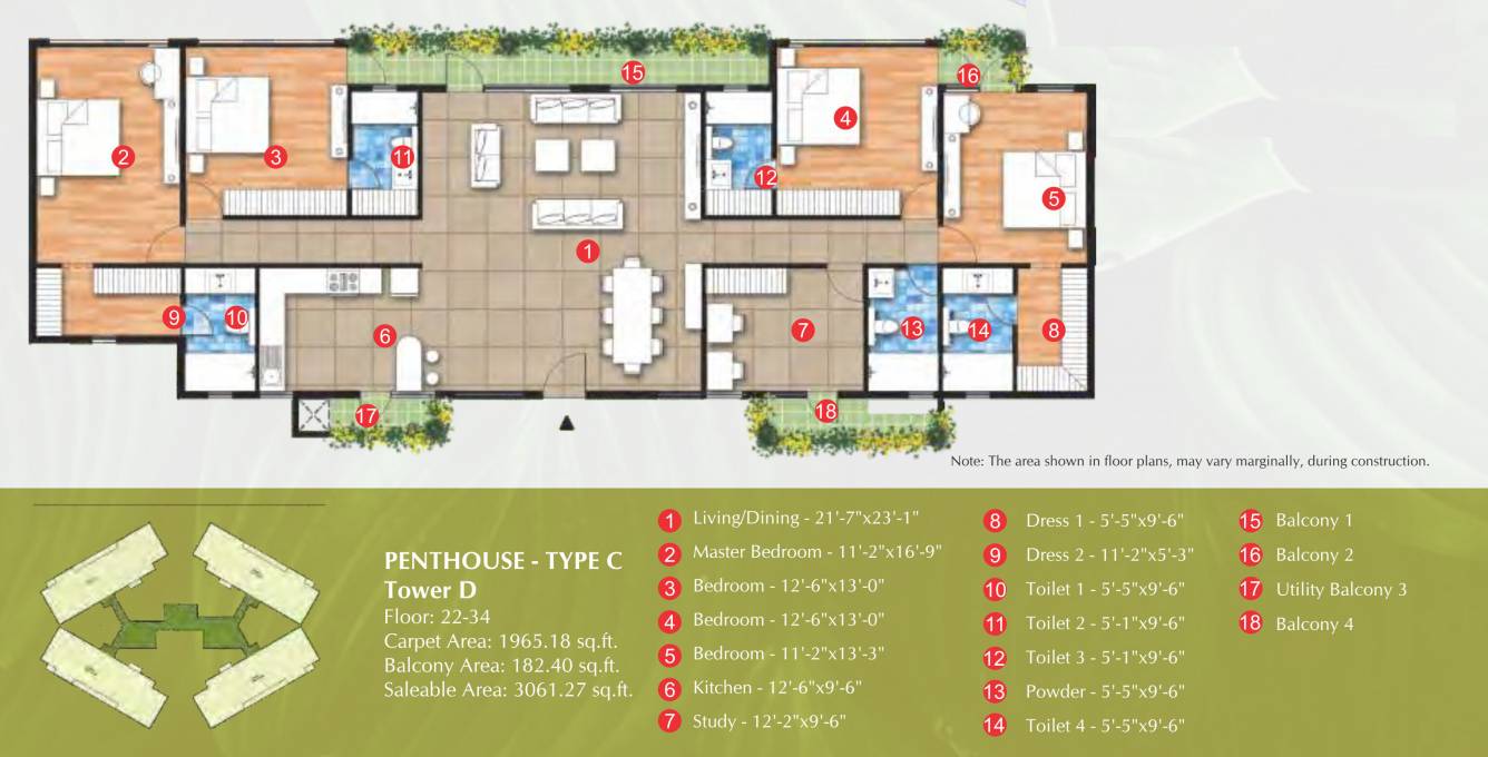Penthouse Floor Plan vanya Floor Plan Penthouse Floor Plan
